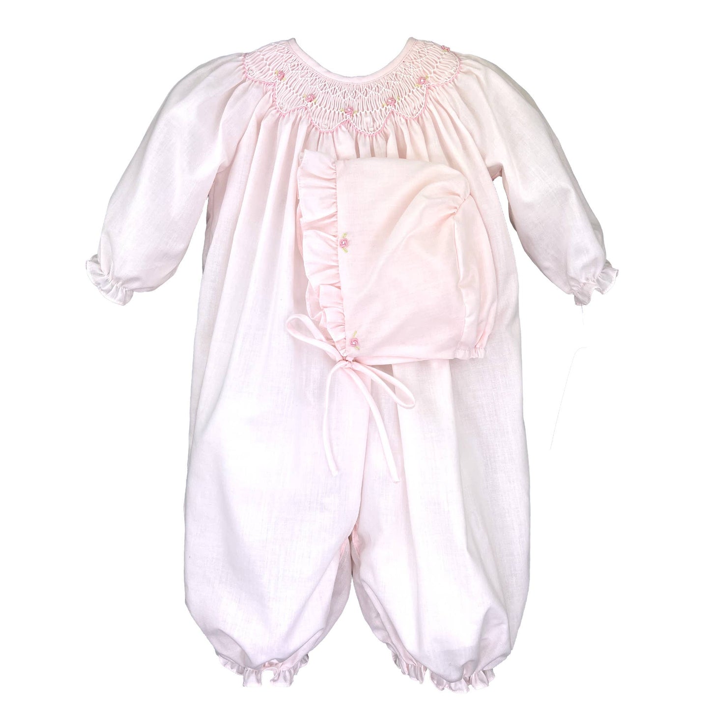 Bishop Smocked Rosebud Convertible Bag: Newborn