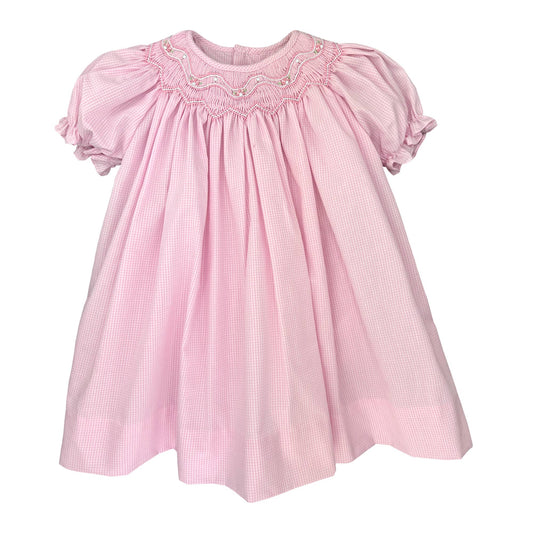 Bishop Zig-Zag Smocked Dress: 12 Month