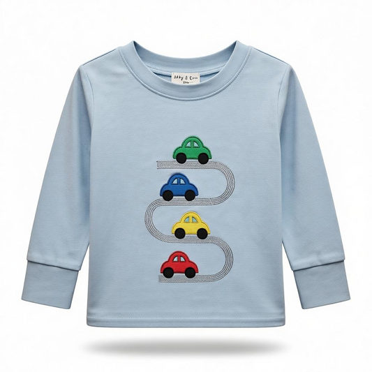 Abby & Evie Blue Car Top