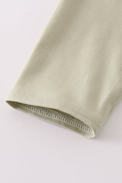 Cream excavator applique top