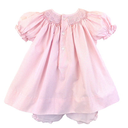 Bishop Zig-Zag Smocked Dress: 3 Month