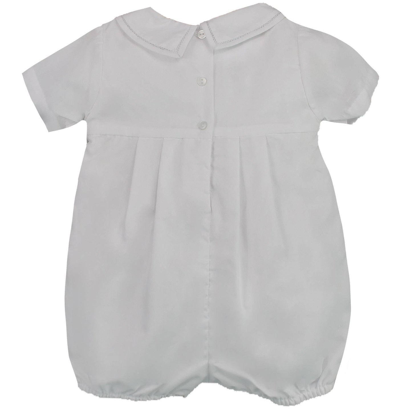 Diamond Smocked Romper: Multi-Colored / 9 Month