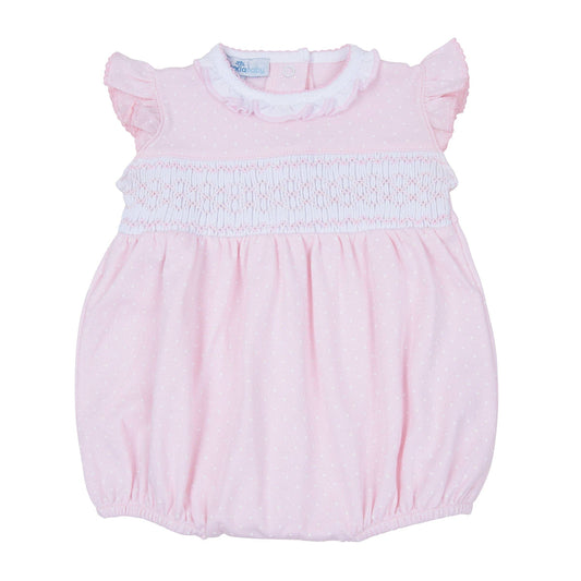 Magnolia Baby - Simply Sweet Smocked Bubble - Pink