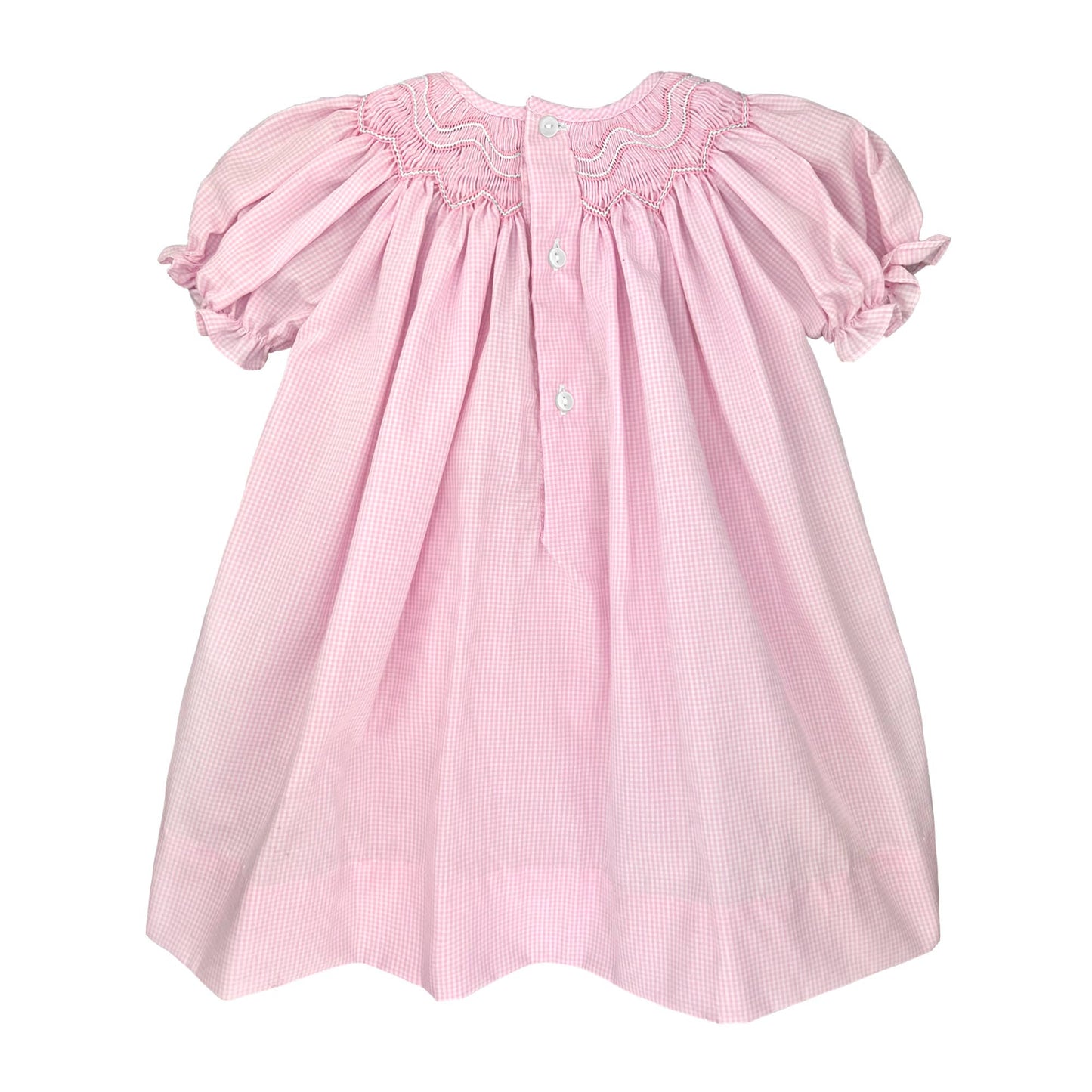 Petit Ami Bishop Zig-Zag Smocked Dress: 9 Month