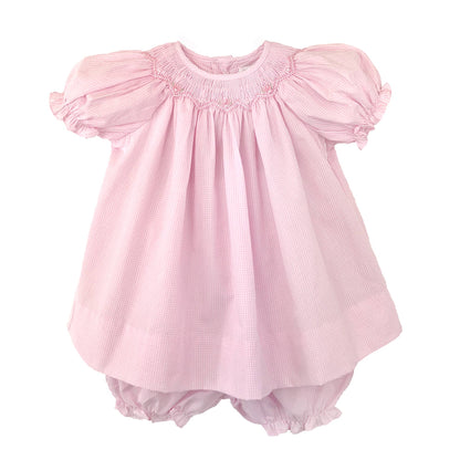 Petit Ami Bishop Zig-Zag Smocked Dress: 9 Month