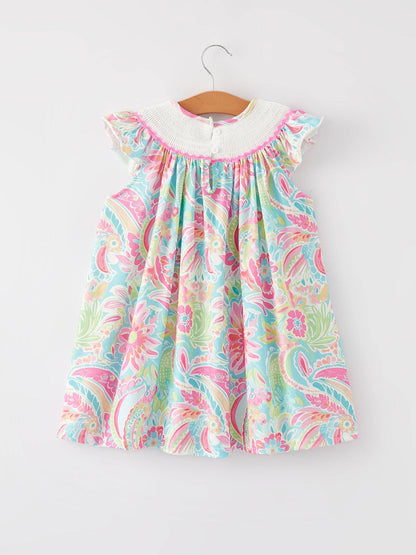 Rylee Faith Designs Easter Cross Smocking Embroidery Baby Girl Dress: 4