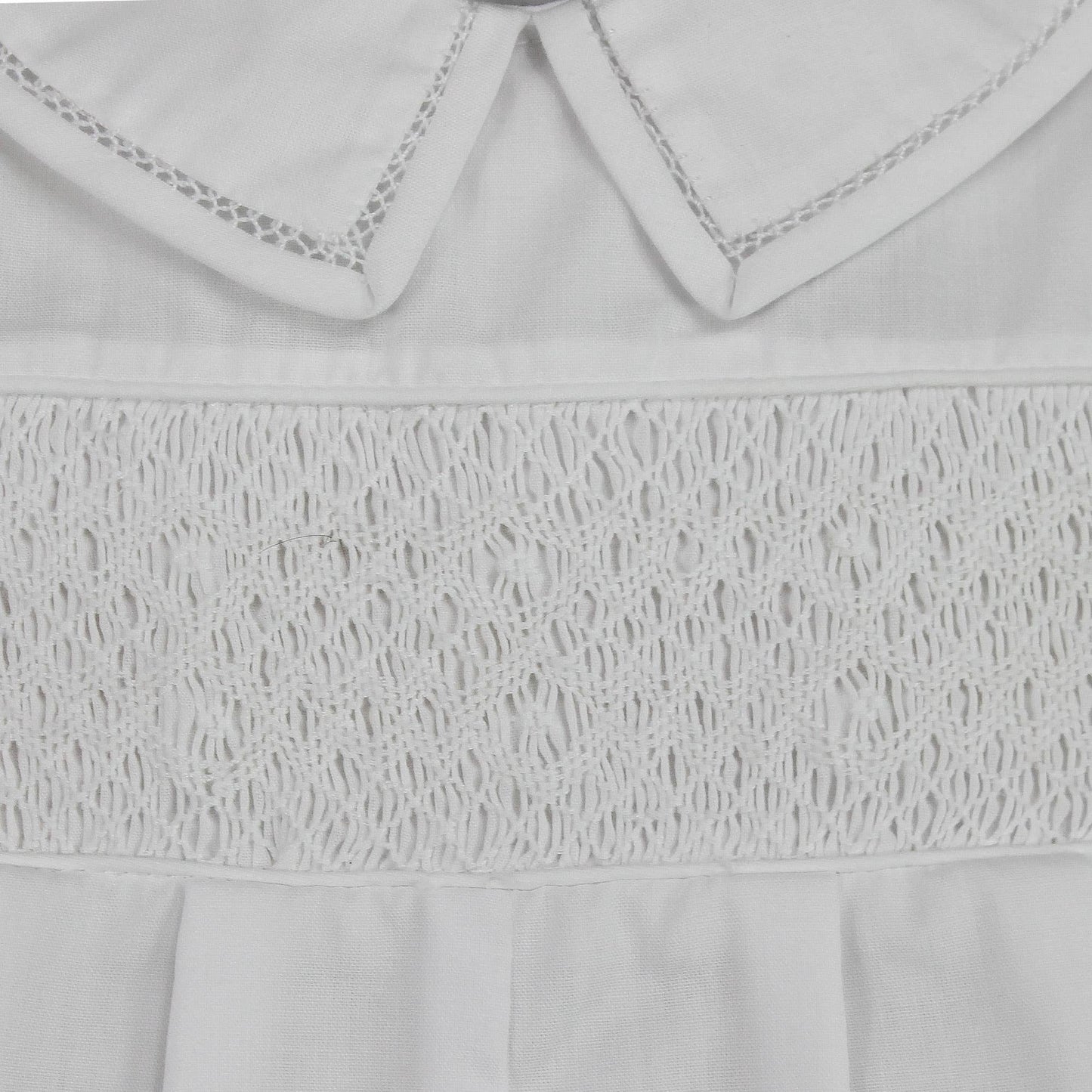 Diamond Smocked Romper: Multi-Colored / 3 Month