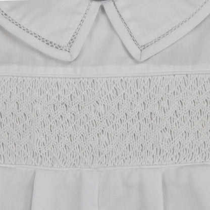 Diamond Smocked Romper: Multi-Colored / 3 Month