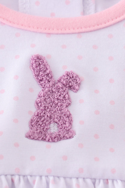 Abby & Evie Pink Bunny Bow Bubble
