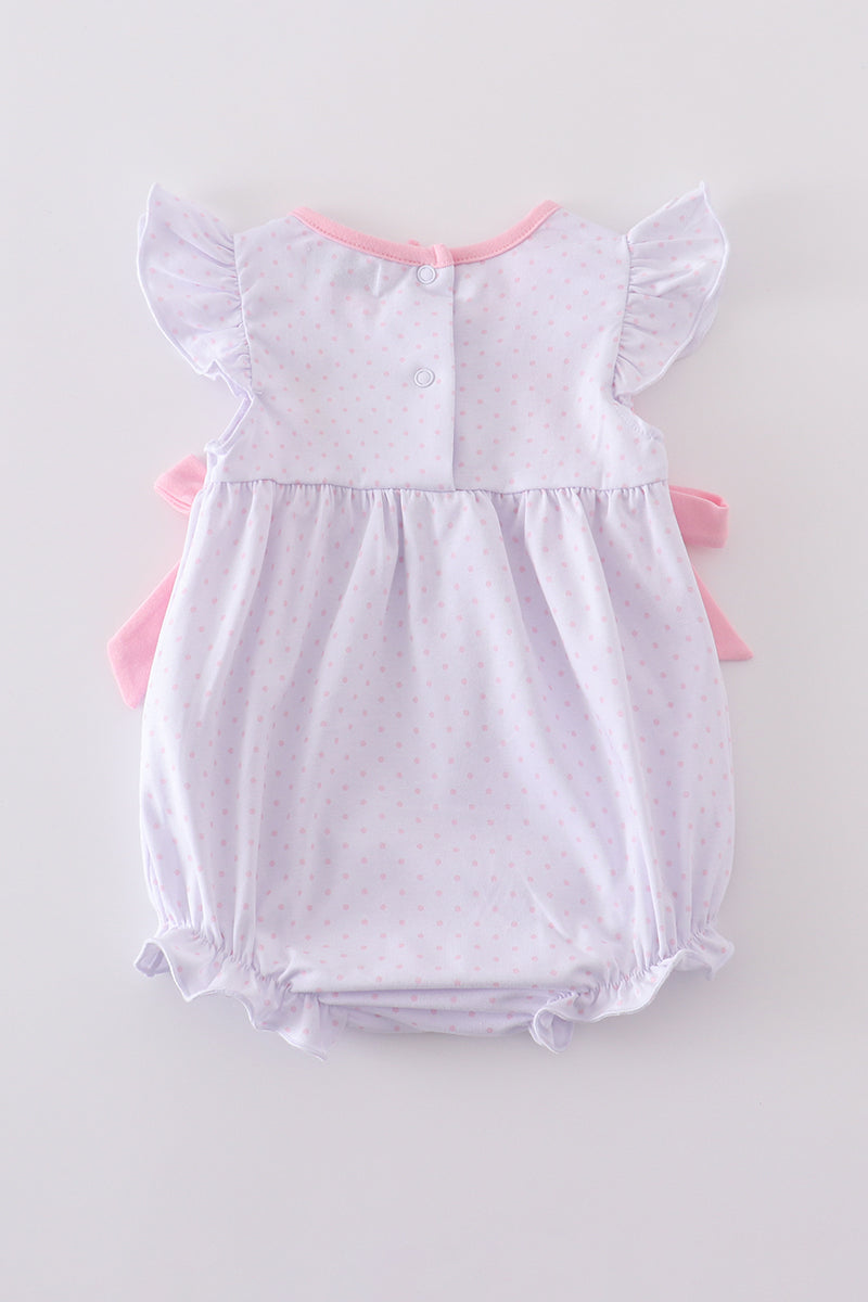 Abby & Evie Pink Bunny Bow Bubble
