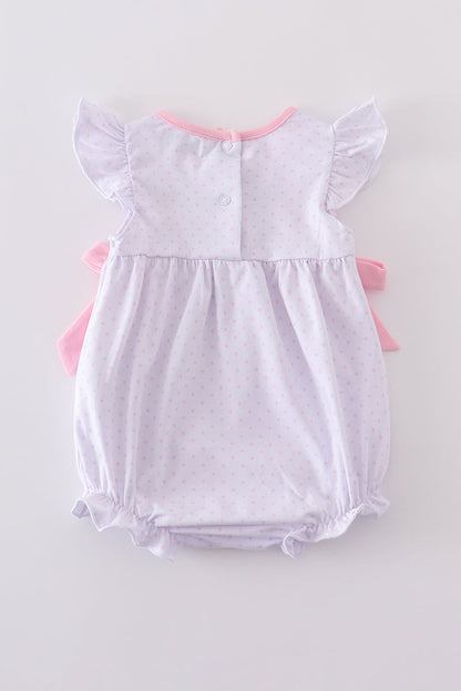 Abby & Evie Pink Bunny Bow Bubble