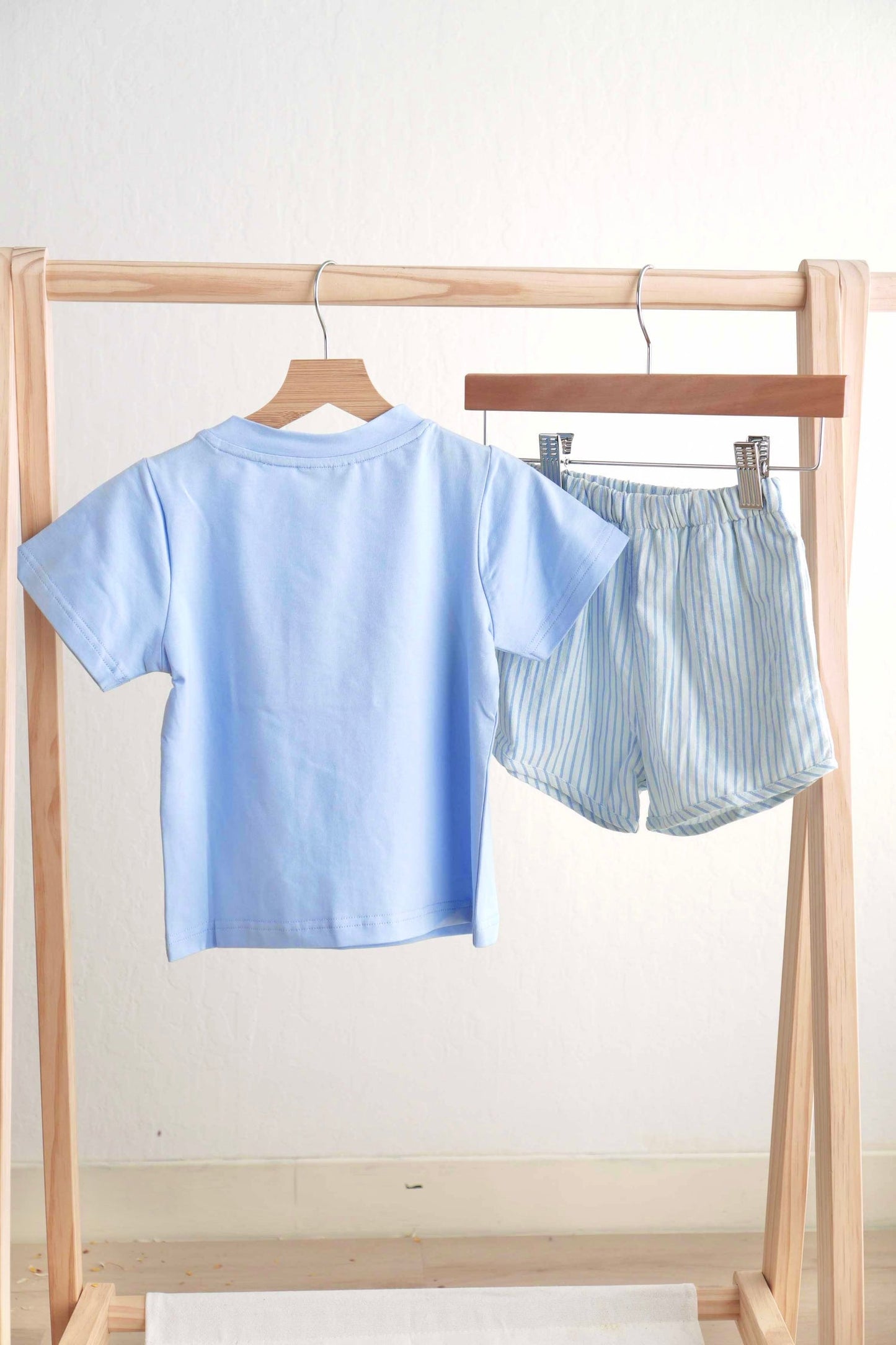 Blue Easter Bunny Hand-Smocked Boy Set