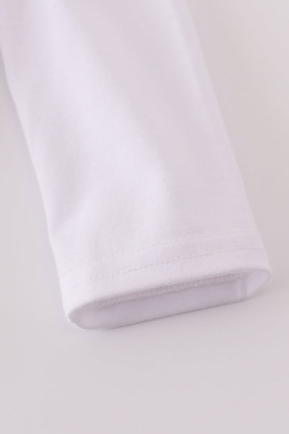 Pink bow smocked bubble