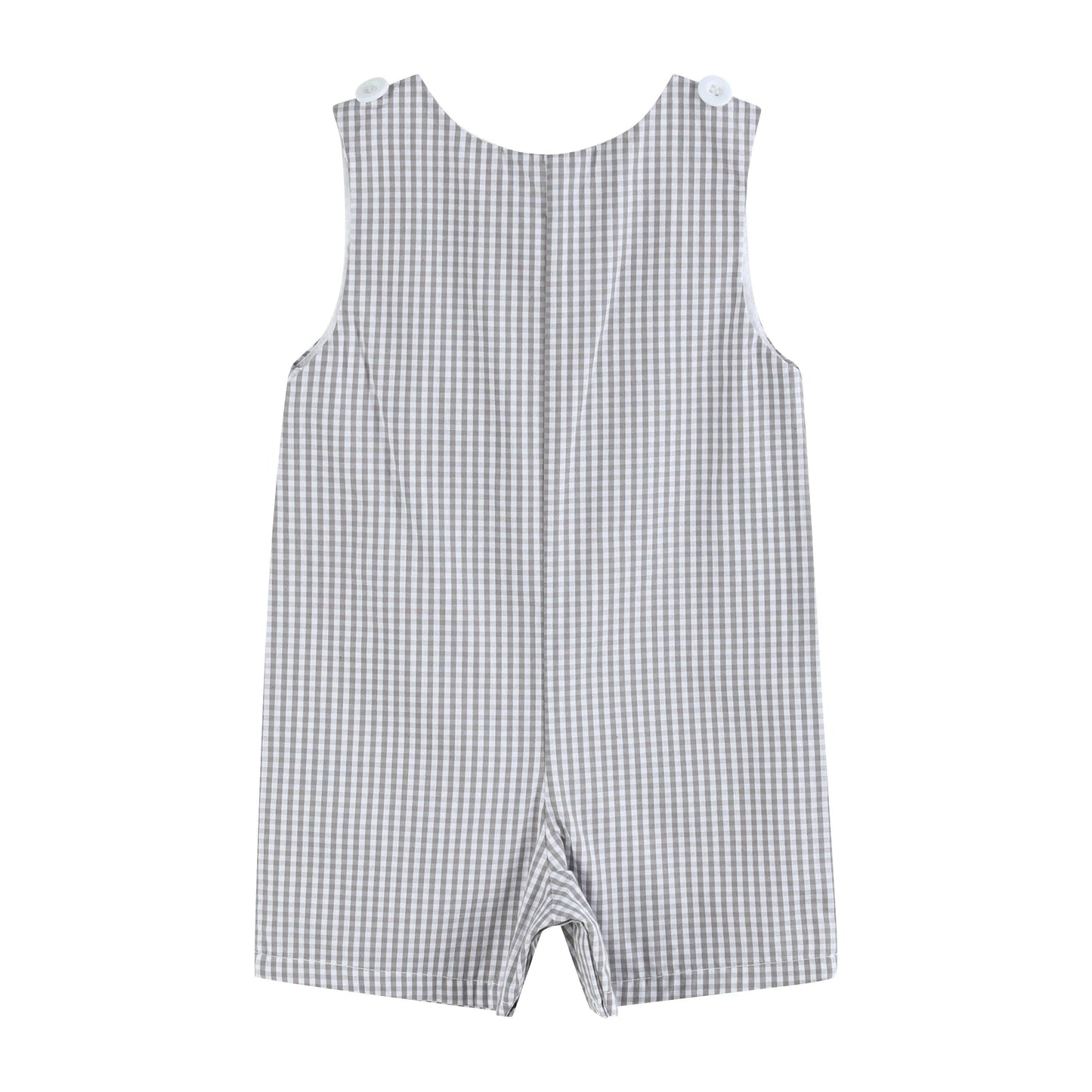 Lil Cactus - Gray Gingham Golf Shortalls