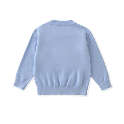 Blue Sparkly Bow Sweater