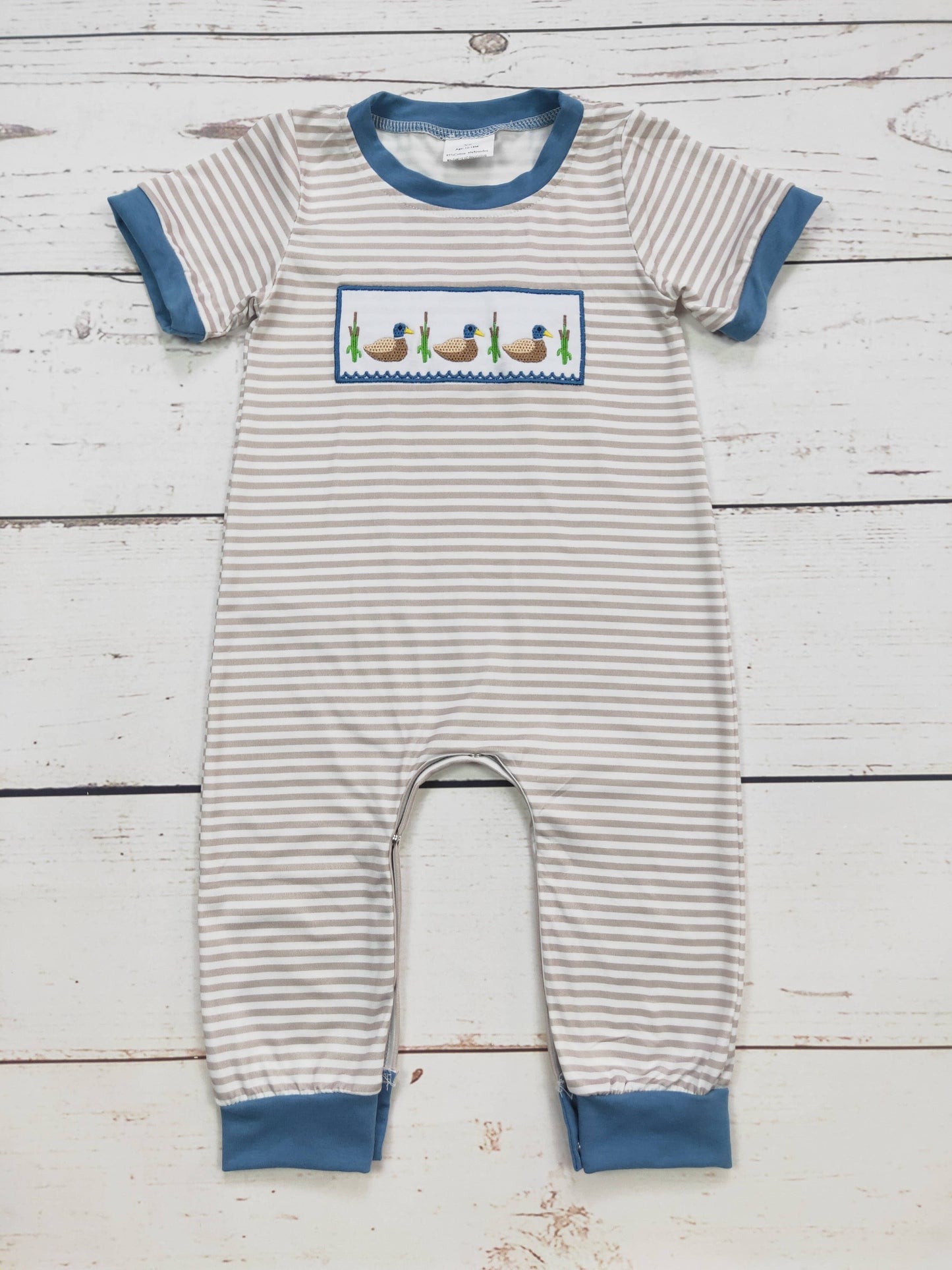 sassy kids palace - Baby Boy Duck Appliqué Onesie