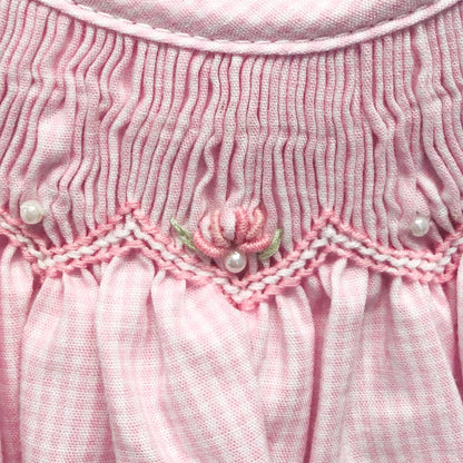 Petit Ami Bishop Zig-Zag Smocked Dress: Newborn