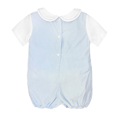 Petit Ami Romper with Side Tabs: 6 Month