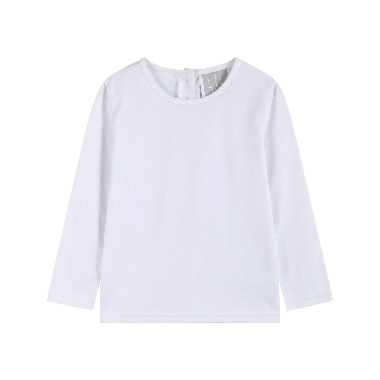 Lil Cactus White Cotton Layering Girls Shirt: 2T