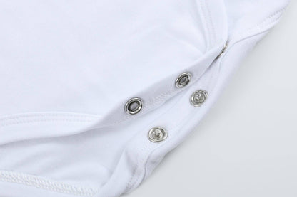 The Perfect Onesie - White Collar Baby Romper Girl or Boy: 18-24M