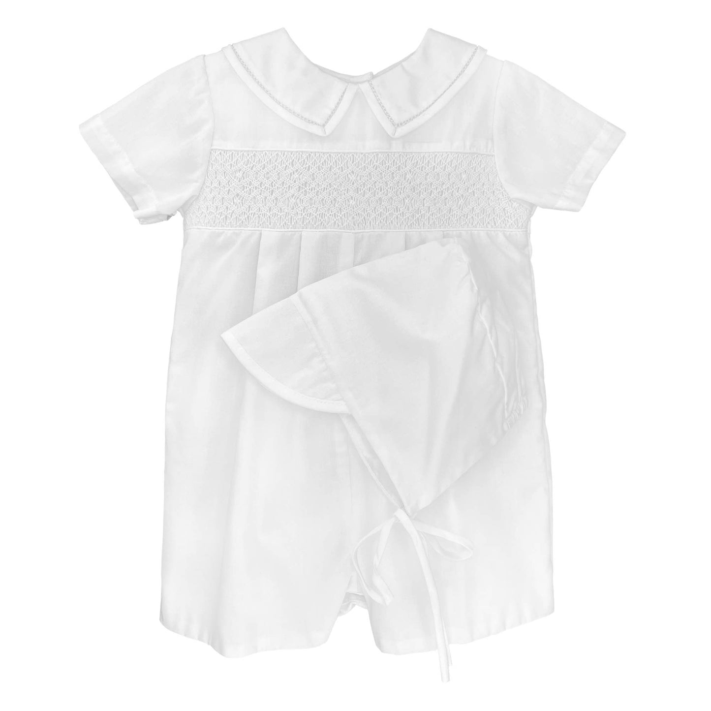Diamond Smocked Romper: Multi-Colored / 3 Month