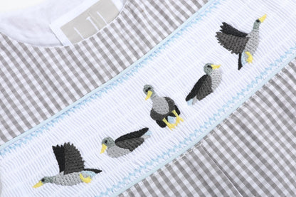 Light Gray Mallard Smocked Longall
