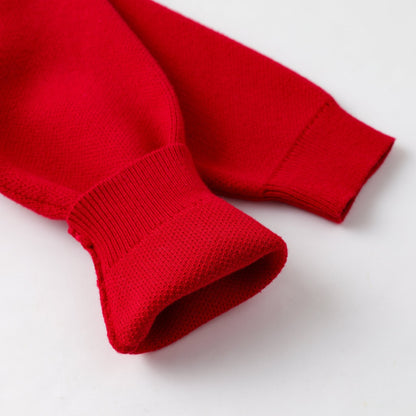 Red Sweater with Glitter Bow